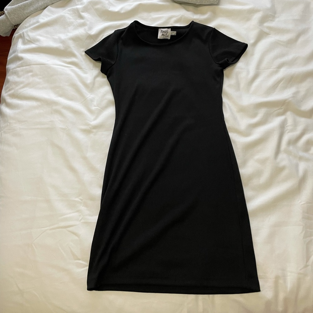 Ribbed bodycon t shirt dress